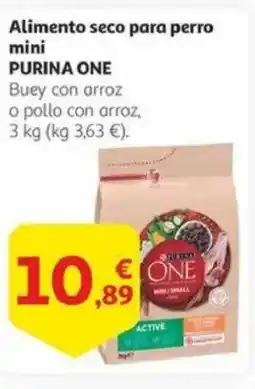 Alcampo PURINA ONE Alimento seco para perro mini oferta