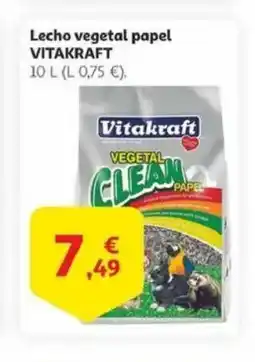 Alcampo VITAKRAFT Lecho vegetal papel oferta