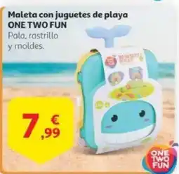 Alcampo Maleta con juguetes de playa oferta