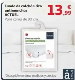 Alcampo ACTUEL Funda de colchón rizo antimanchas oferta