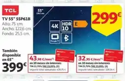 Alcampo TCL TV 55" 55P61B oferta