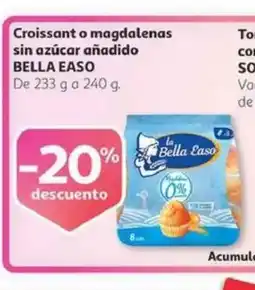 Alcampo BELLA EASO Croissant o magdalenas sin azúcar añadido oferta