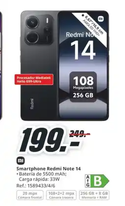MediaMarkt Smartphone Redmi Note 14 oferta