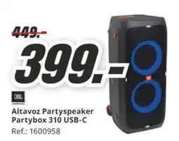 MediaMarkt JBL Altavoz Partyspeaker Partybox 310 USB-C oferta
