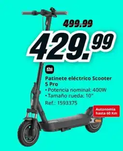 MediaMarkt Patinete eléctrico Scooter 5 Pro oferta