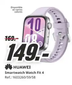 MediaMarkt HUAWEI Smartwatch Watch Fit 4 oferta