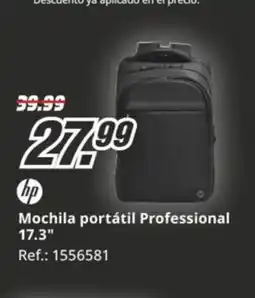 MediaMarkt HP Mochila portátil Professional 17.3" oferta