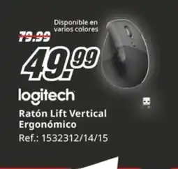 MediaMarkt LOGITECH Ratón Lift Vertical Ergonómico oferta