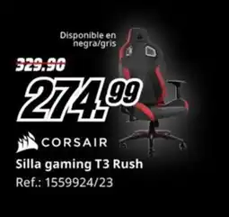 MediaMarkt CORSAIR Silla gaming T3 Rush oferta