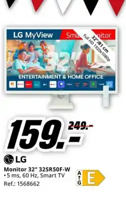 MediaMarkt LG Monitor 32" 32SR50F-W oferta