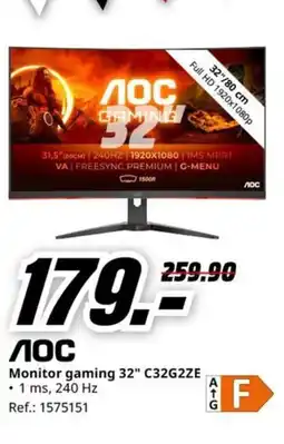 MediaMarkt Monitor gaming 32" C32G2ZE oferta