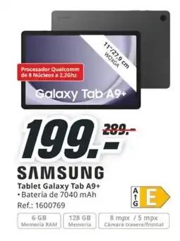 MediaMarkt SAMSUNG Tablet Galaxy Tab A9+ oferta