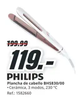 MediaMarkt PHILIPS Plancha de cabello BHS830/00 oferta