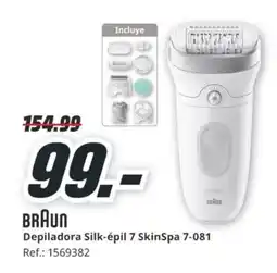 MediaMarkt BRAUN Depiladora Silk-épil 7 SkinSpa 7-081 oferta