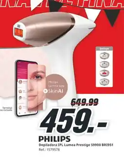 MediaMarkt PHILIPS Depiladora IPL Lumea Prestige S9900 BRI951 oferta