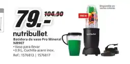 MediaMarkt NUTRIBULLET Batidora de vaso Pro Mineral NB907 oferta
