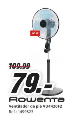 MediaMarkt ROWENTA Ventilador de pie VU4420F2 oferta