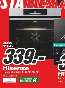 MediaMarkt HISENSE Horno pirolítico BI64213E14PX oferta