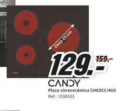 MediaMarkt CANDY Placa vitrocerámica CH63CC/4U2 oferta