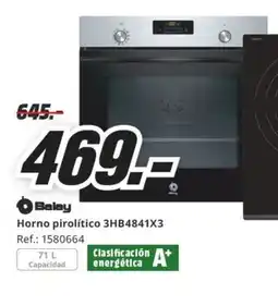 MediaMarkt BALAY Horno pirolítico 3HB4841X3 oferta