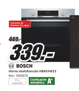 MediaMarkt BOSCH Horno multifunción HBA514ES3 oferta