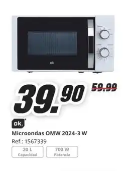 MediaMarkt Microondas OMW 2024-3 W oferta