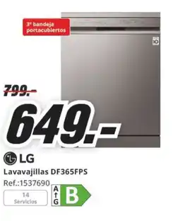 MediaMarkt LG Lavavajillas DF365FPS oferta
