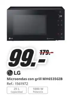 MediaMarkt LG Microondas con grill MH6535GIB oferta