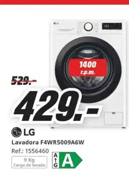 MediaMarkt LG Lavadora F4WR5009A6W oferta