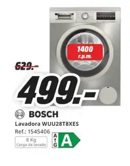 MediaMarkt BOSCH Lavadora WUU28T8XES oferta