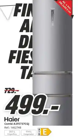 MediaMarkt HAIER Combi A3FE737CGJ oferta