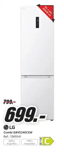 MediaMarkt LG Combi GBV5240CSW oferta