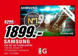 MediaMarkt SASAMSUNG LED 98" 4K TU98DU9005K oferta