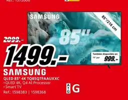 MediaMarkt SAMSUNG QLED 85" 4K TQ85Q7FAAUXXC oferta
