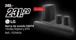 MediaMarkt LG Barra de sonido S60TR oferta
