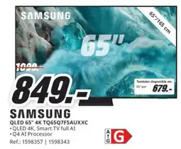 MediaMarkt SAMSUNG QLED 65" 4K TQ65Q7F5AUXXC oferta