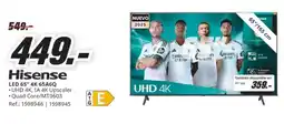 MediaMarkt HISENSE LED 65" 4K 65A6Q oferta