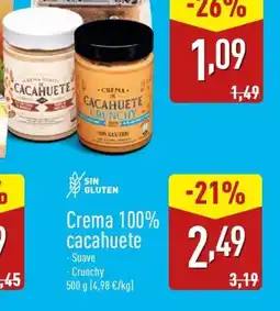 Crema 100% cacahuete