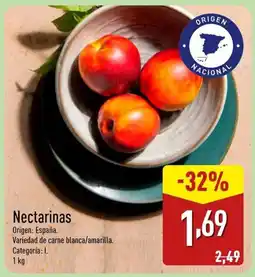 ALDI Nectarinas oferta
