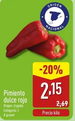 ALDI Pimiento dulce rojo oferta