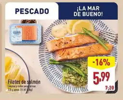 ALDI Filetes de salmón oferta