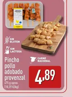 ALDI Pincho pollo adobado provenzal oferta
