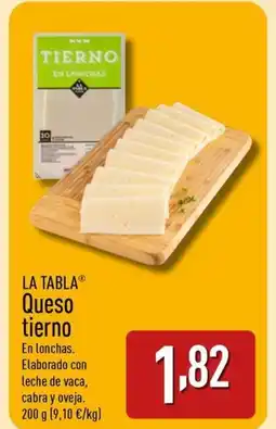 ALDI LA TABLA Queso tierno oferta