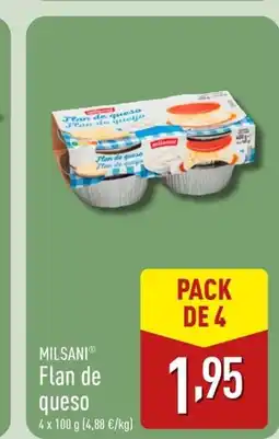 ALDI MILSANI Flan de queso oferta
