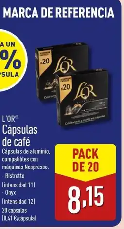 ALDI L'OR Cápsulas de café oferta