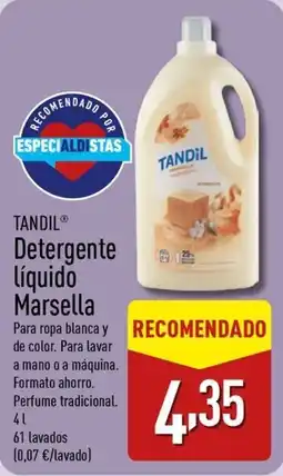 ALDI TANDIL Detergente Líquido Marsella oferta