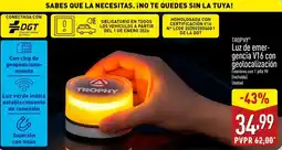 ALDI TROPHY Luz de emer- gencia V16 con geolocalización oferta