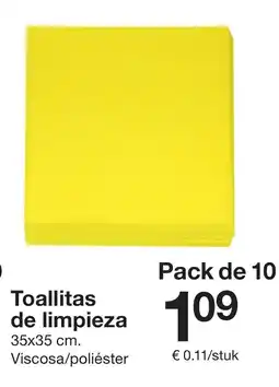 Zeeman Toallitas de limpieza oferta