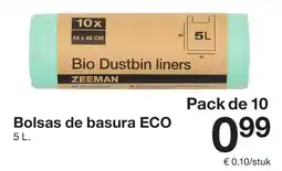 Zeeman Bolsas de basura ECO oferta