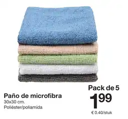 Zeeman Paño de microfibra 30x30 cm. oferta